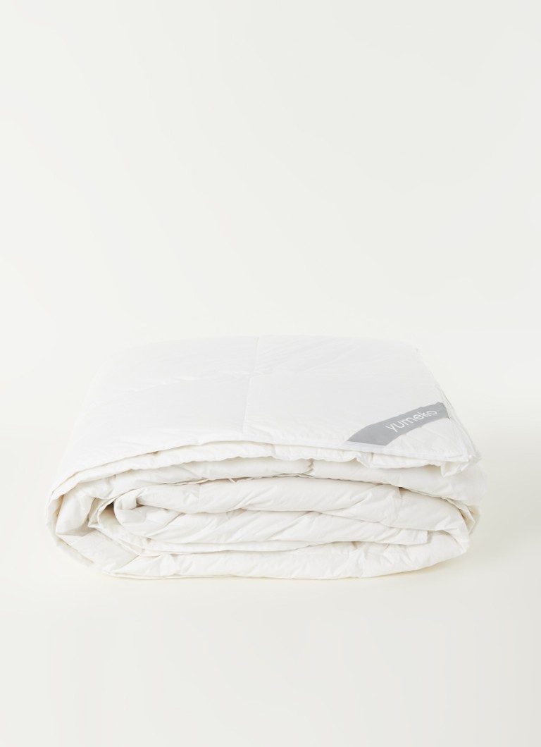 Pilotă Yumeko Deluxe pentru toate anotimpurile, umplută cu puf de gâscă organic.