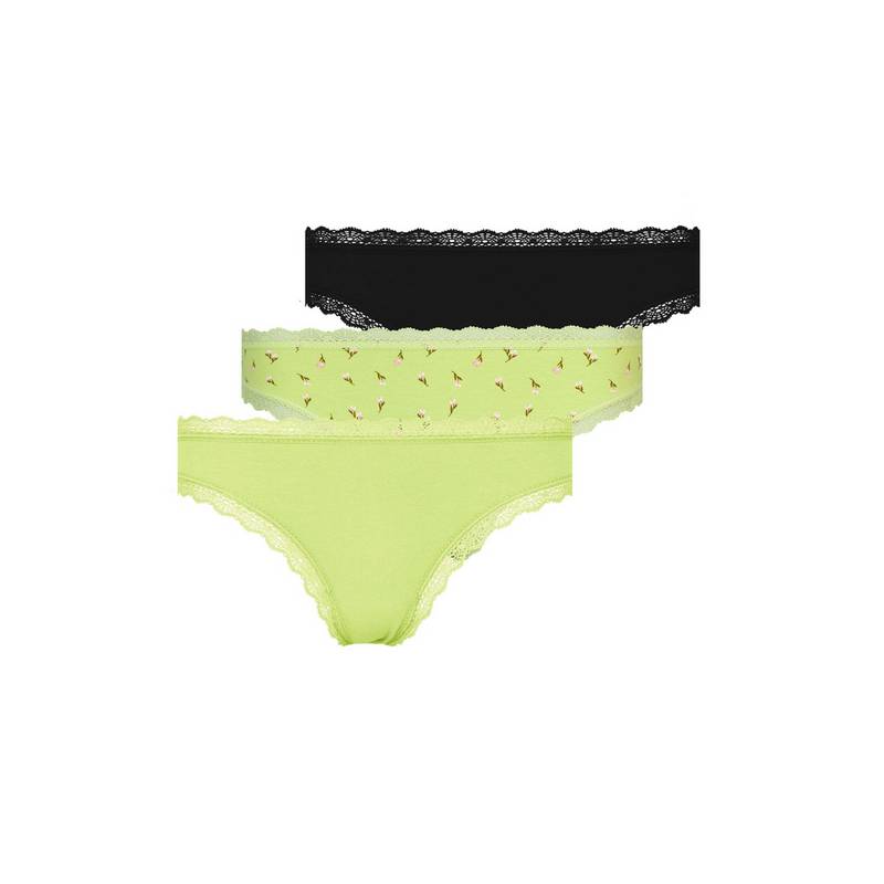 Snocks Tangas mit Spitze aus Bio-Baumwolle Unterhose Damen