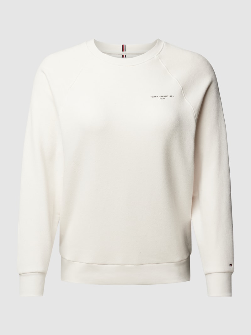 PLUS SIZE Sweatshirt mit Label-Print in weiß