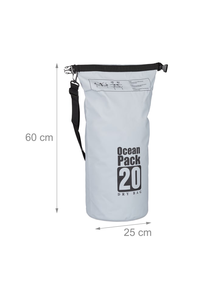 relaxdays Ocean Pack in Dunkelgrau - 20 l günstig kaufen onesize