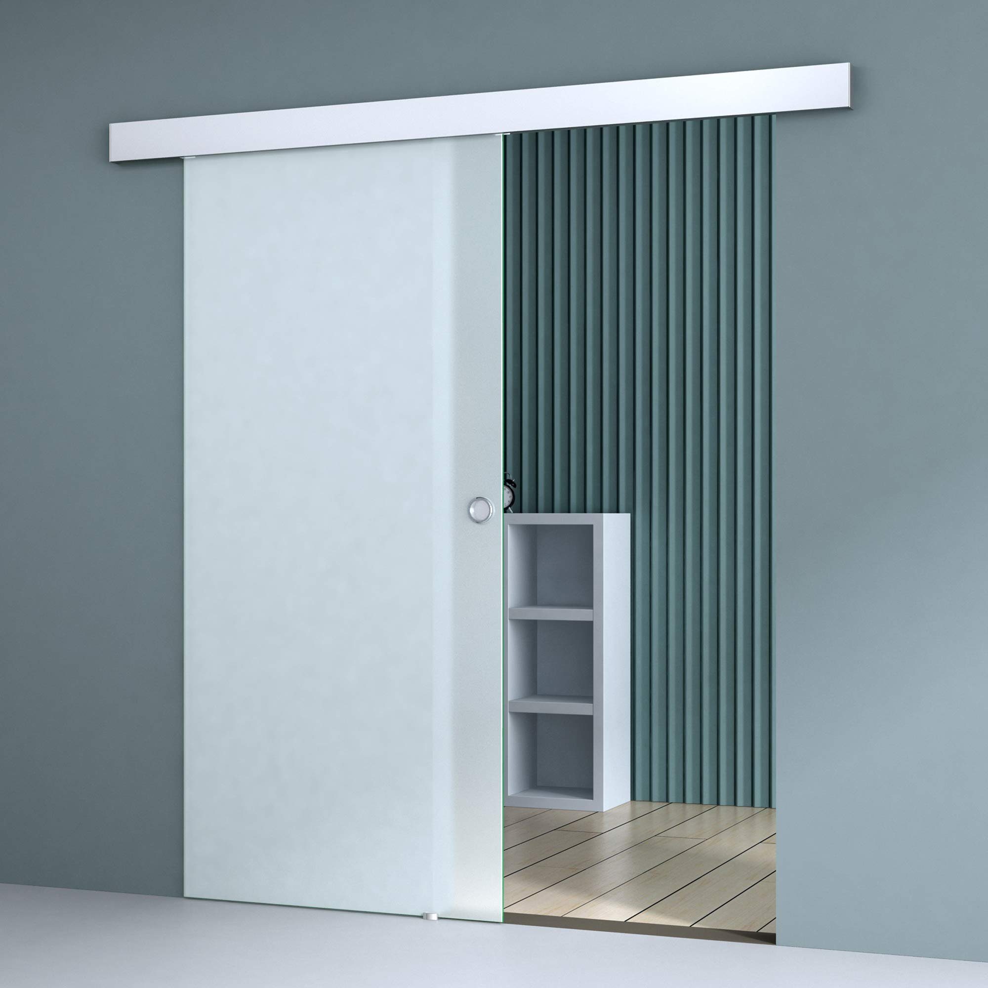 doporro Glasschiebetür doporro Glasschiebetür Amalfi ESG Sicherheitsglas satiniert