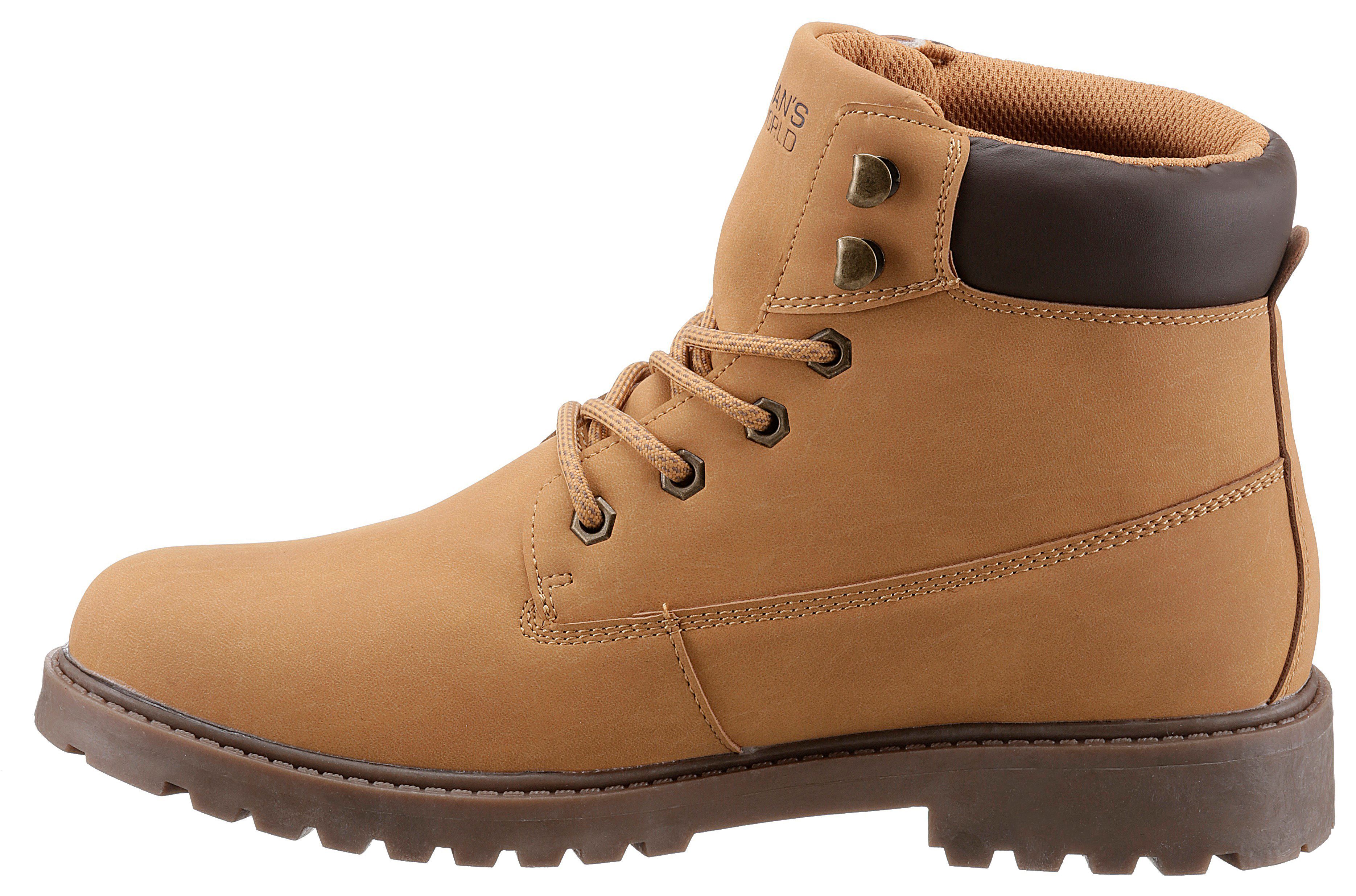 Man's World Schnürboots mit weicher Schaftrand-Polsterung
