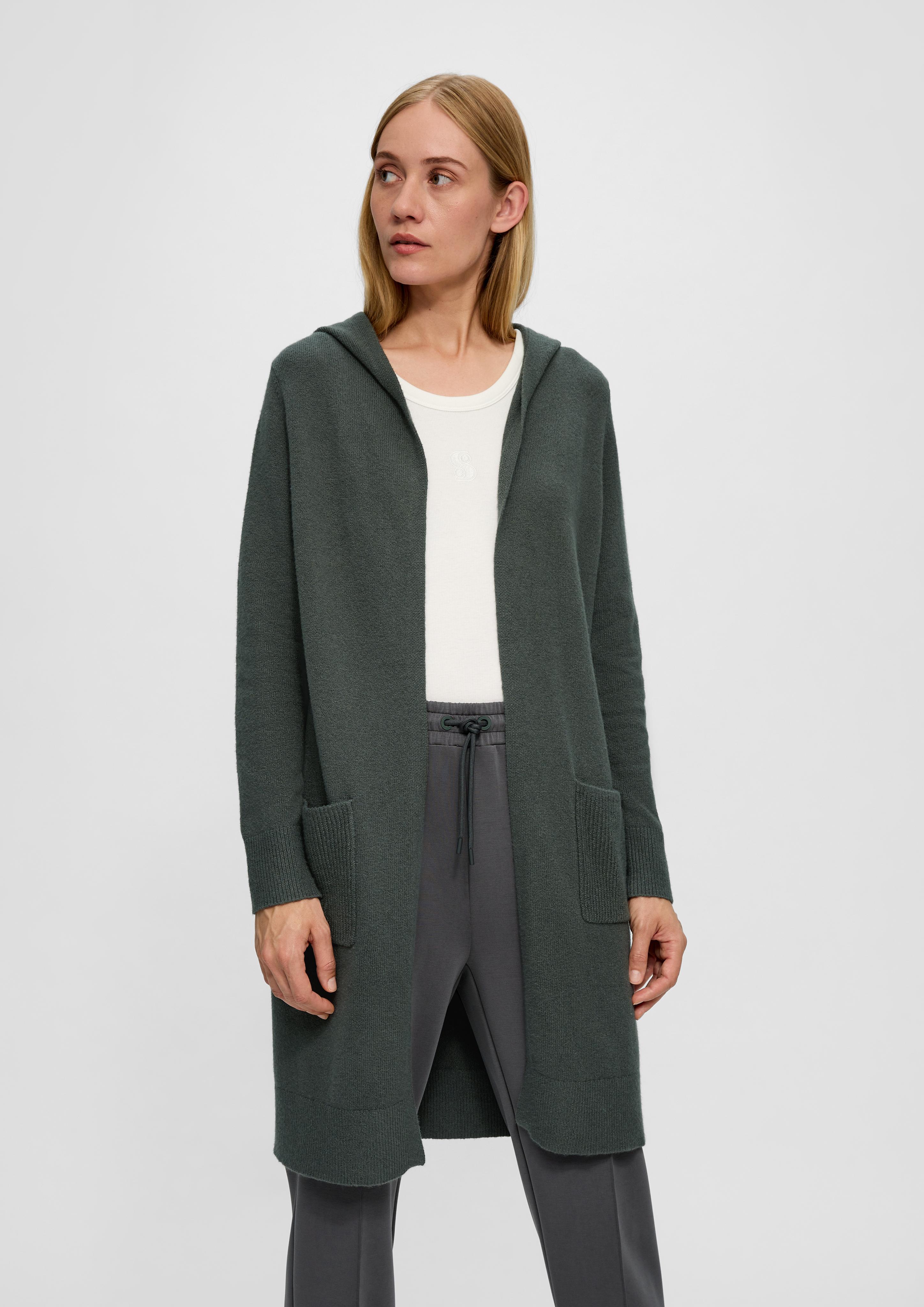 Long-Cardigan mit Kapuze  2118908-7909