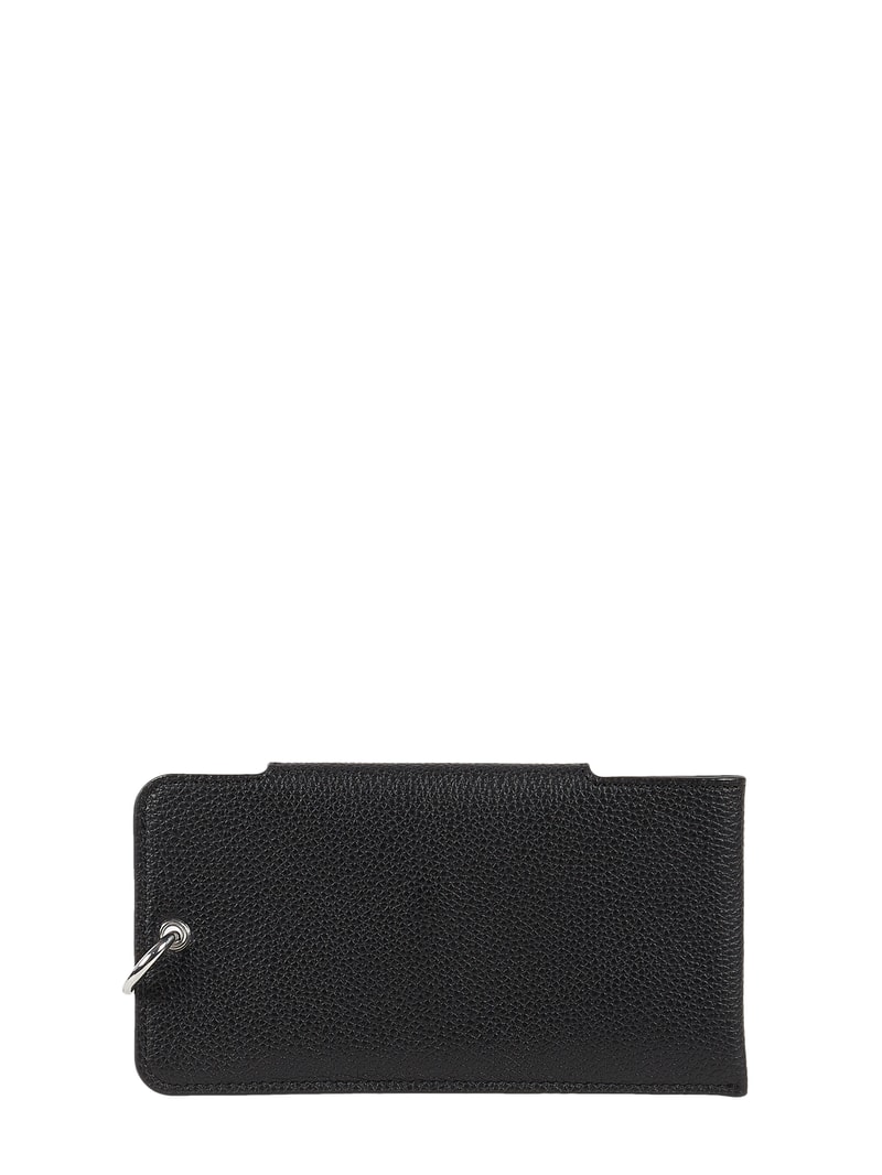 Handytasche in Leder-Optik in schwarz