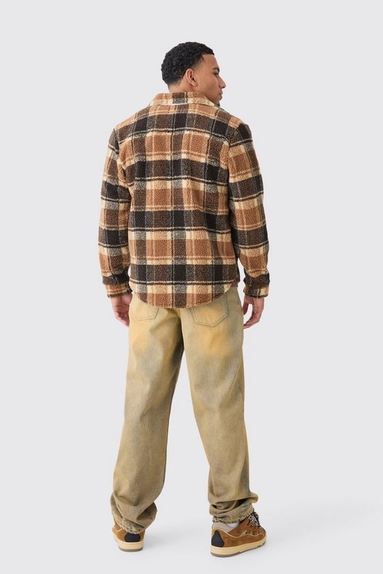 Kariertes Borg-Overshirt