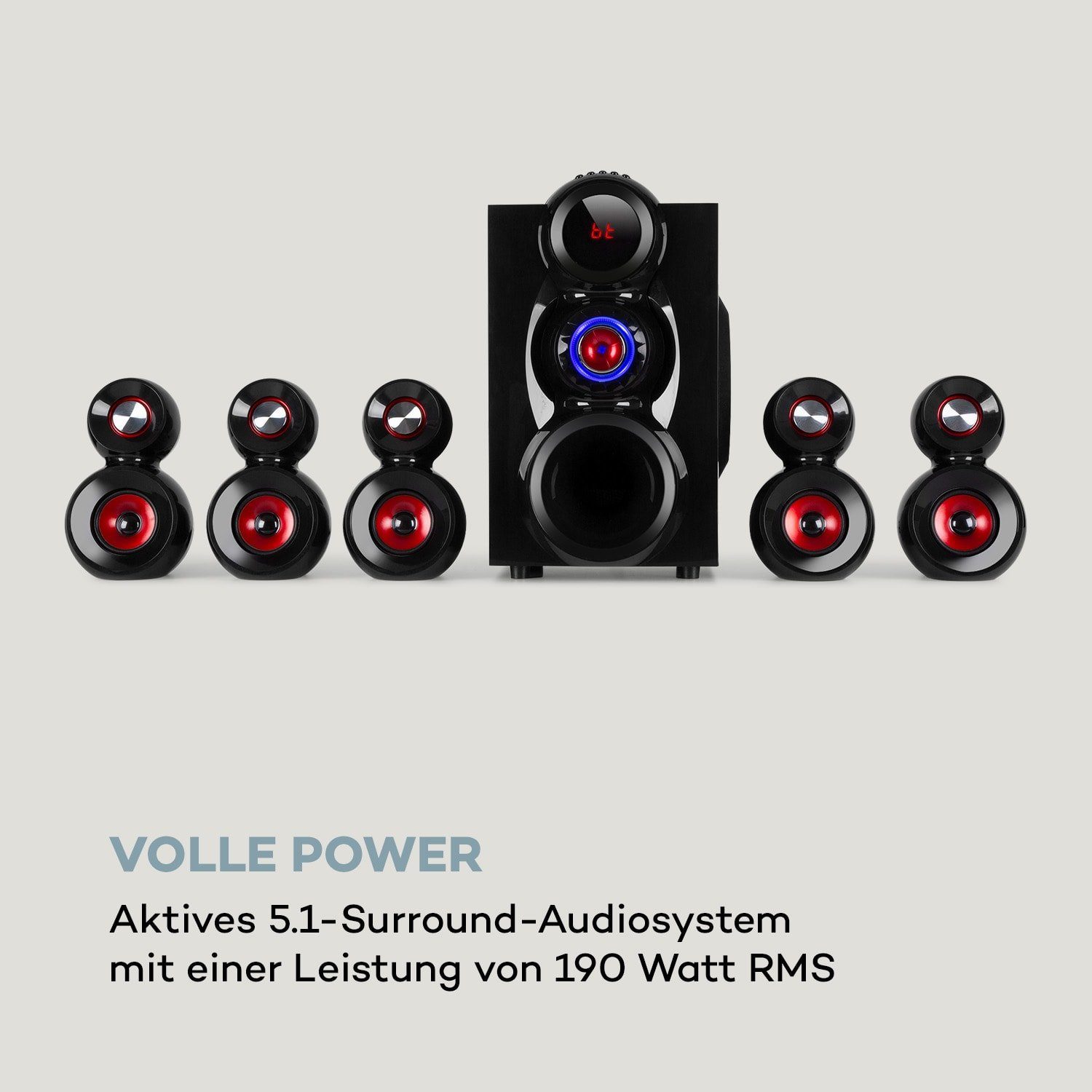 Auna X-Gaming Lautsprechersystem (190 W)