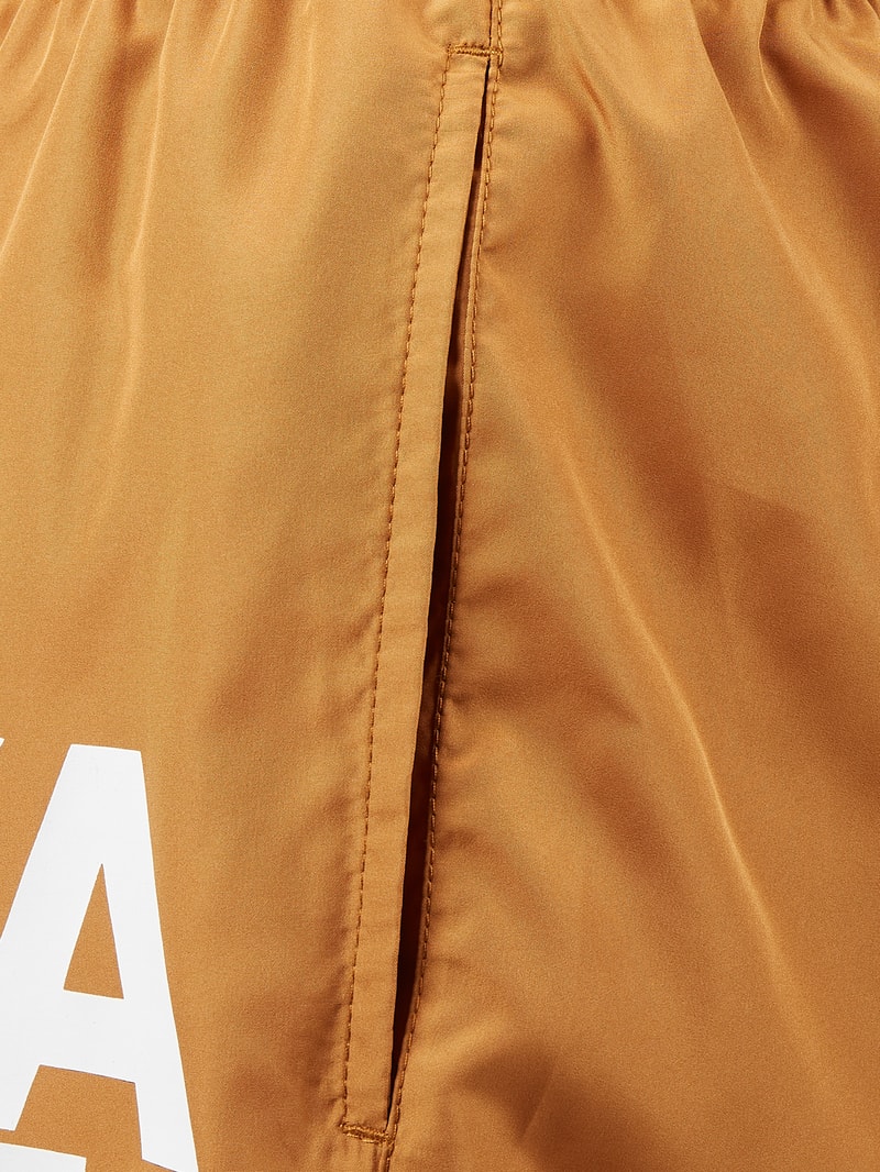 Badehose mit Logo in camel