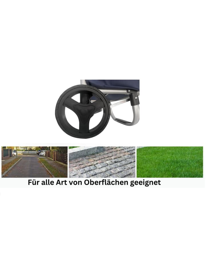 Cheffinger 40L Einkaufswagen Trolley in Schwarz günstig kaufen 40