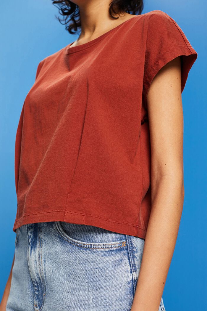 T-Shirt mit Faltendetail