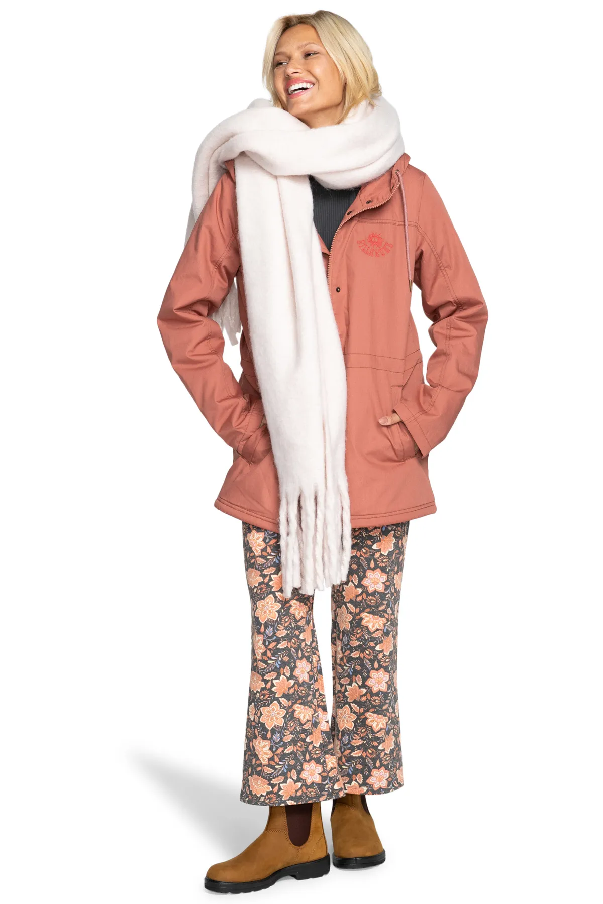 BİLLABONG  Schal - Grau - Unifarben