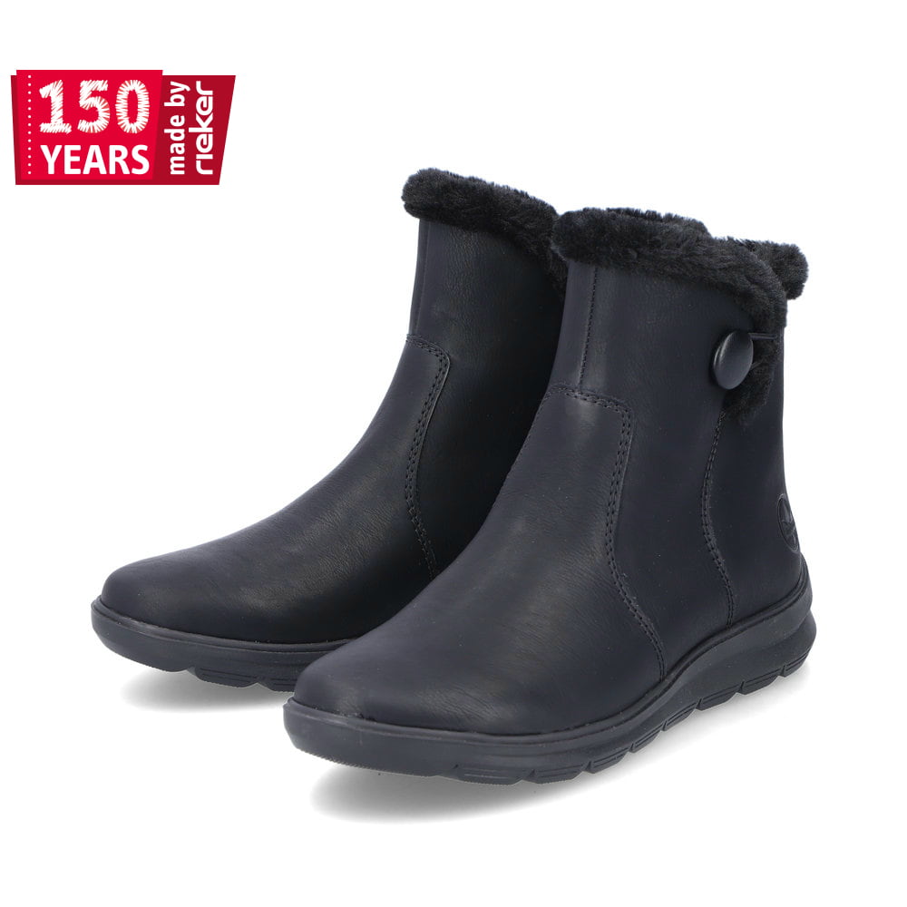 Rieker Damen Kurzstiefel tiefschwarz