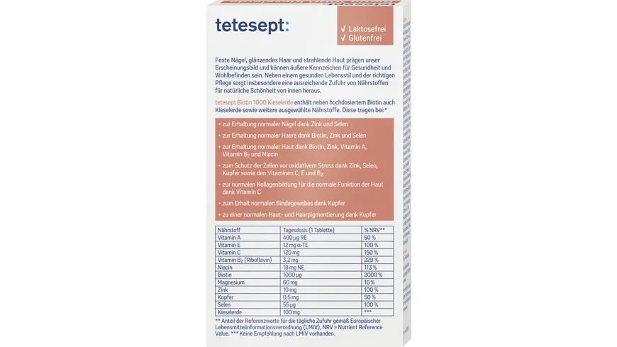 tetesept Biotin 1000 + Kieselerde