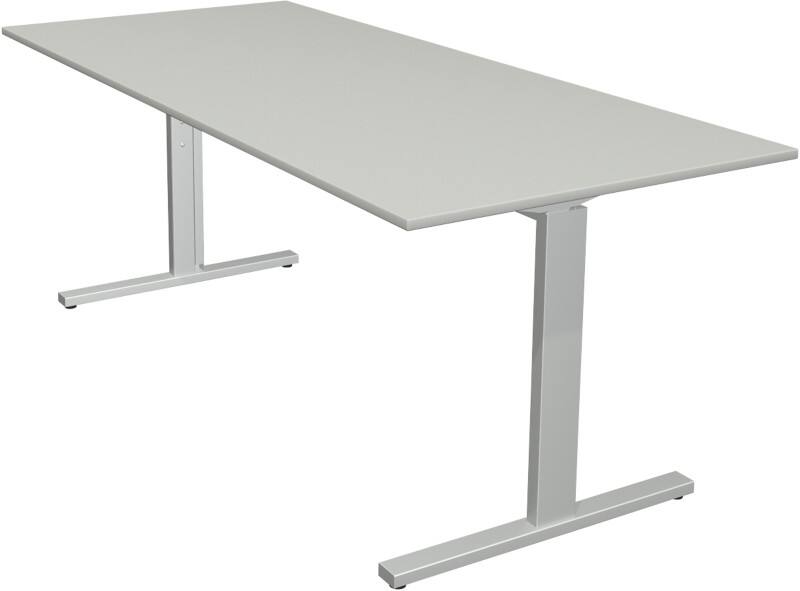 Kerkmann 11020711 Schreibtisch Form 2 Rechteckig Silber 1800 x 800 x 820 mm