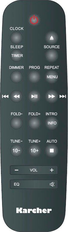 Karcher DAB 4500CD Digitalradio (DAB) (Digitalradio (DAB), FM-Tuner mit RDS, UKW mit RDS, 30 W)