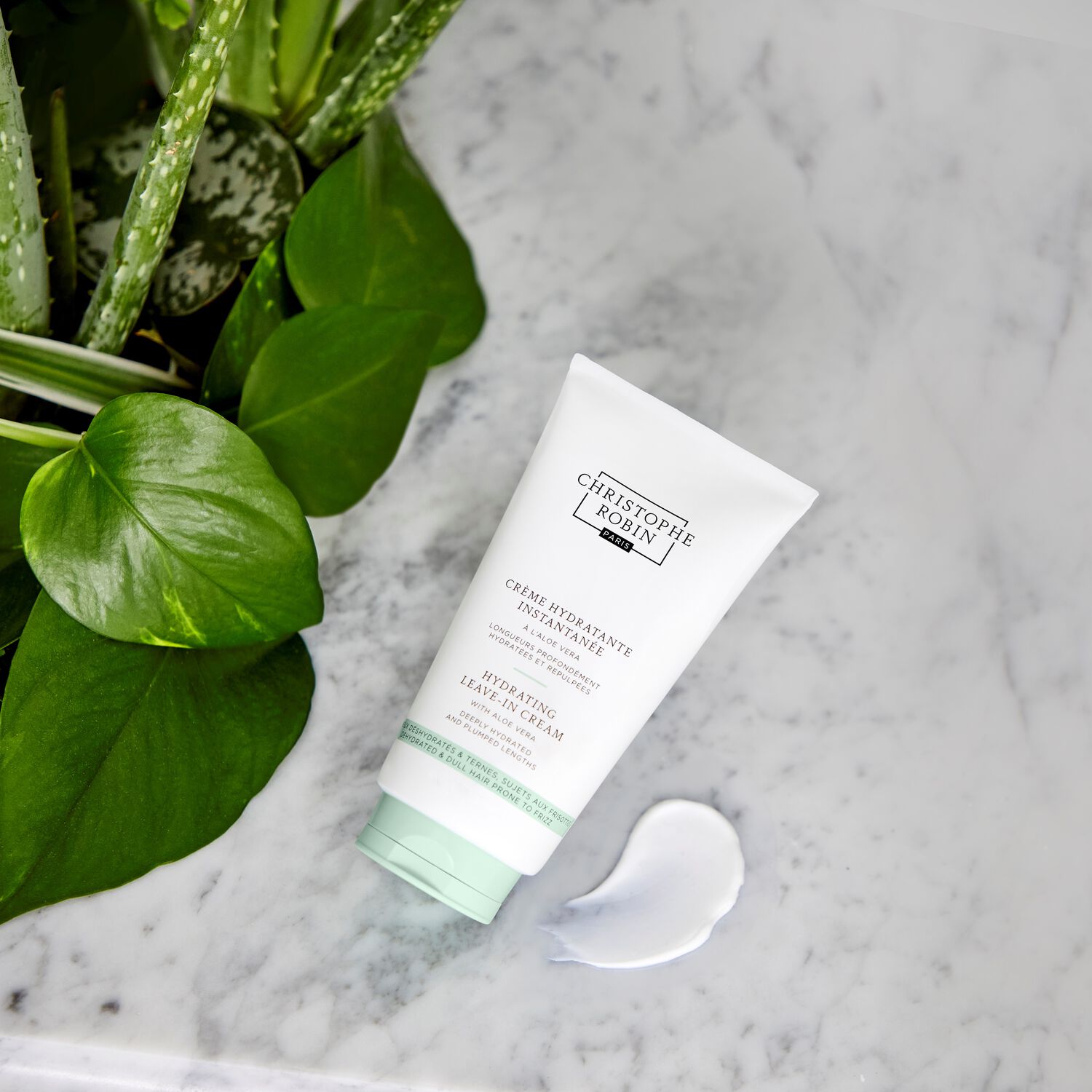 Christophe Robin Crème Hydratante Instantanée Une Crème Légère sans Rinçage à l'Aloé Vera 150 ml