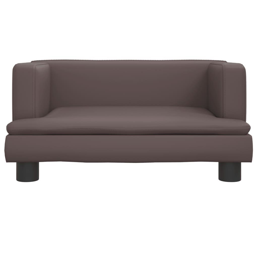 vidaXL Kindersofa Kindersofa Braun 60x40x30 cm Kunstleder Kindercouch Kindermöbel Kinder