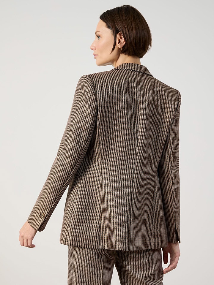 TAIFUN Blazer in Beige/ Schwarz günstig kaufen