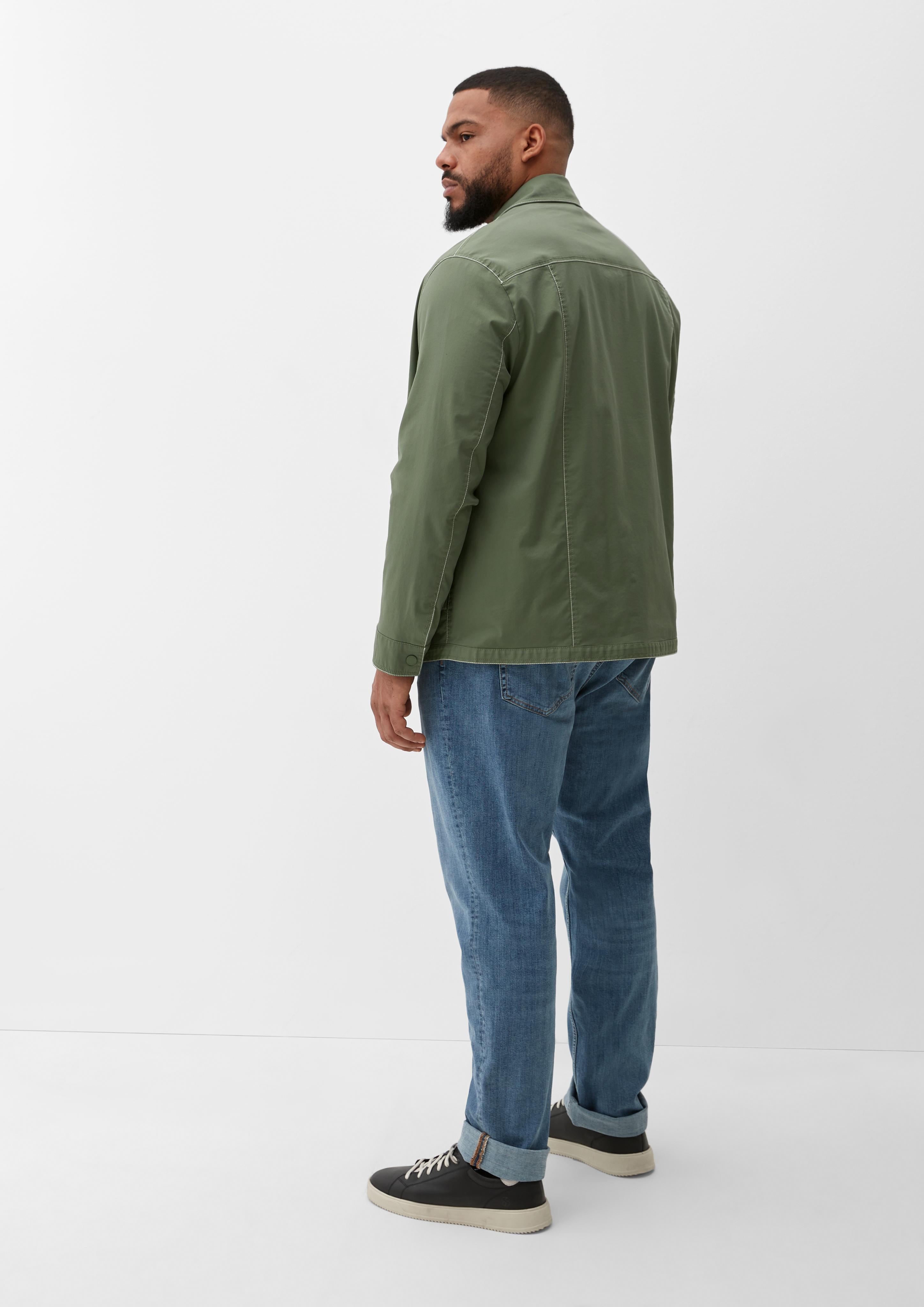 Twill-Overshirt mit Brusttaschen  2133032-7814