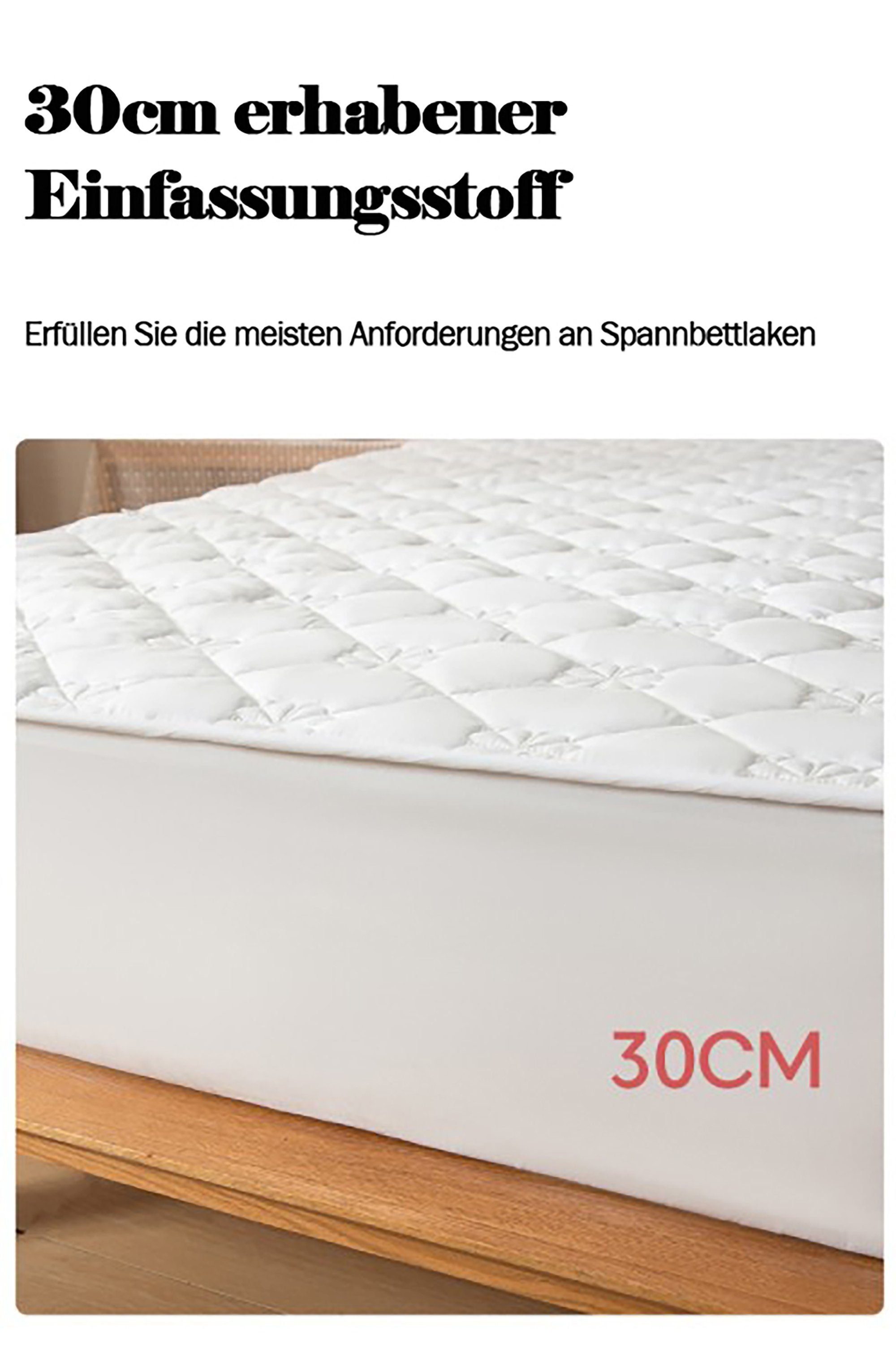 Matratzenschoner 360 Grad Rundumschutz Matratzenschoner 120*200cm 90*200cm 180*200cm KUGI, Geeignet für 5-30cm, Wasserdicht und tmungsaktiv, Baumwolle