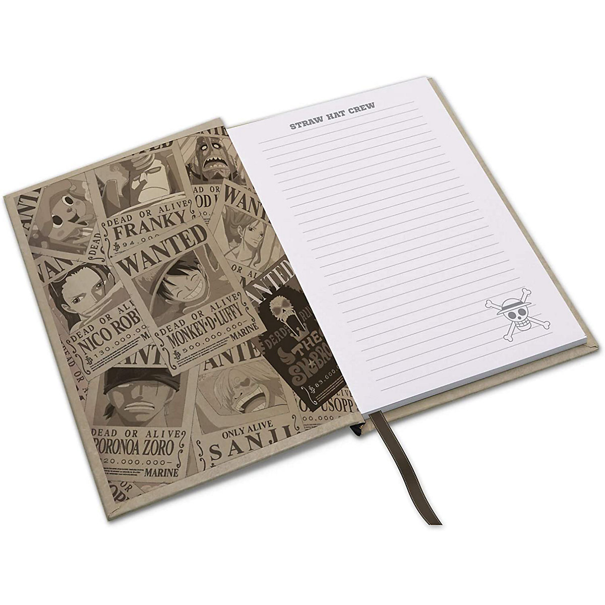 Notizbuch A5 One Piece, 180 Seiten