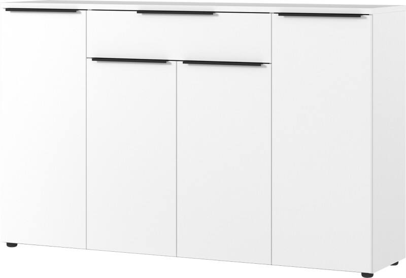 GERMANIA GW-Mailand Sideboard Spanplatte 5 1.610 x 400 x 1.010 mm Weiß