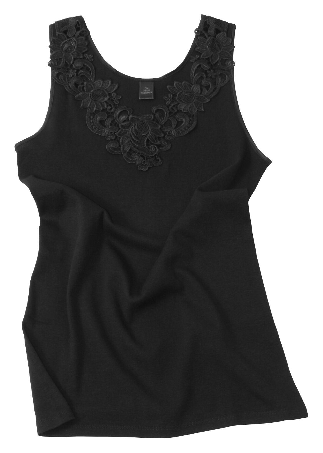 Cotton Prime® Unterhemd mit Spitze in angenehmer Baumwollqualität