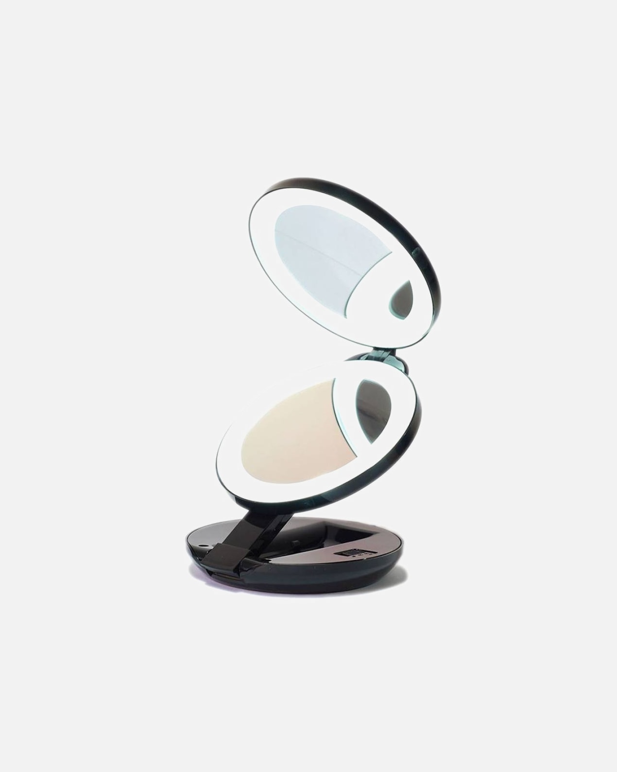 UNIQ UNIQ LED Compact Double Vanity Mirror for Travel - Black