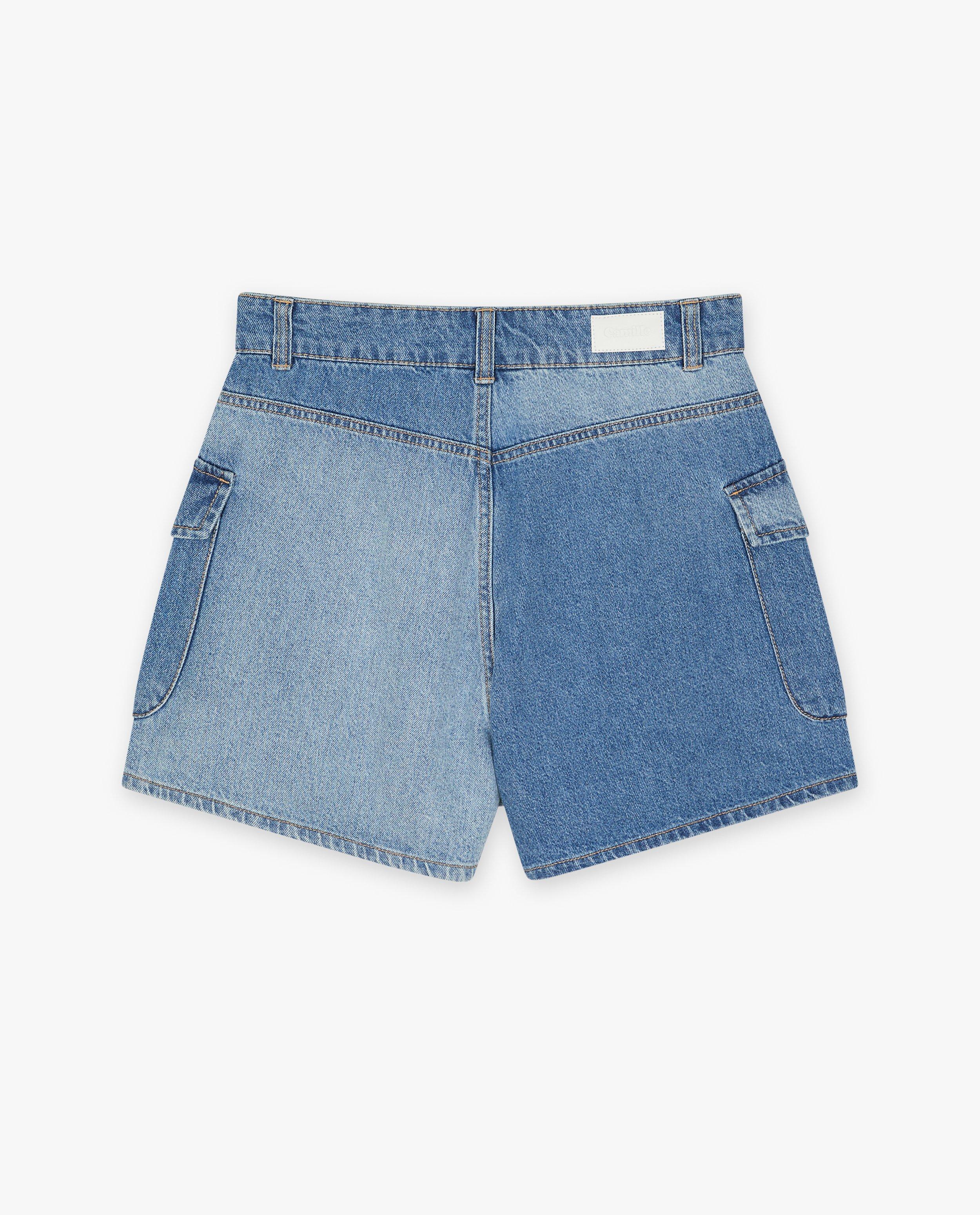 CAMILLE Biopamut farmer rövidnadrág, XS-XL világoskék