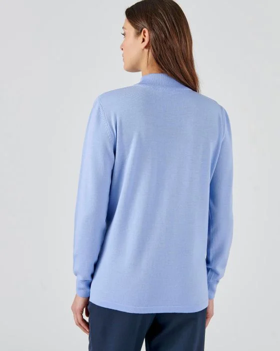 Pull col montant pure laine mérinos