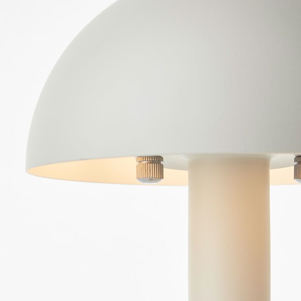 Pilz-Tischleuchte Petite E14, beige matt
