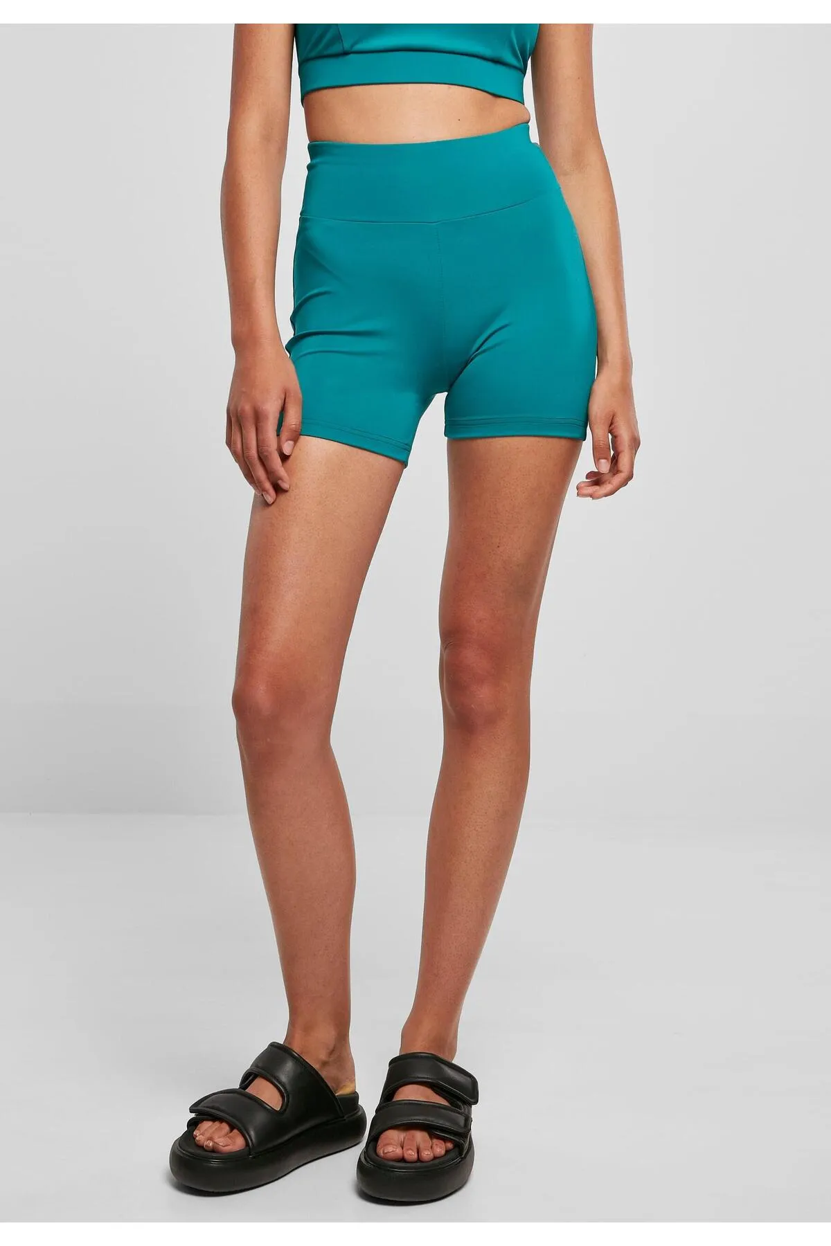 Urban Classics  Kurze Sporthose - Grün - Hoher Bund