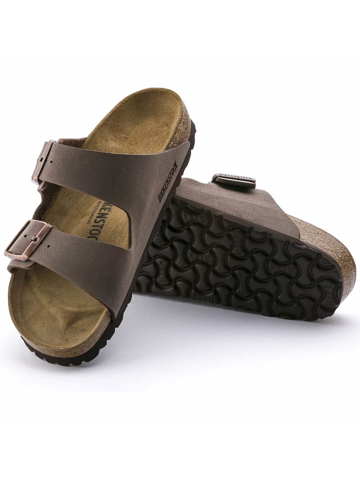 Birkenstock Sandale Arizona Birko-Flor Nubuck in Braun günstig kaufen