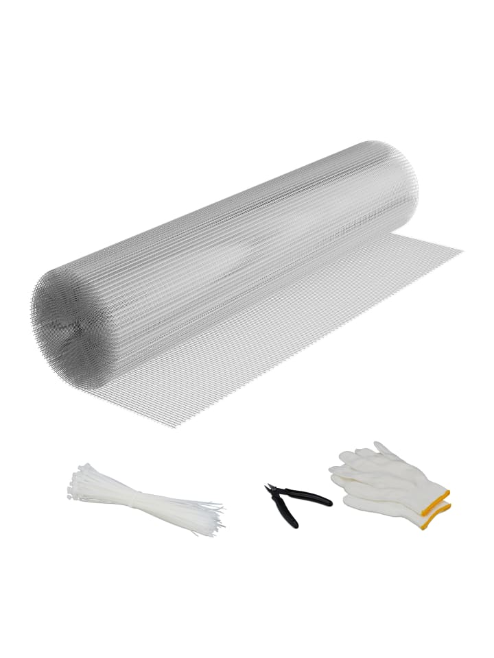 relaxdays Volierendraht in Silber - (B)10 x (H)1 m günstig kaufen onesize
