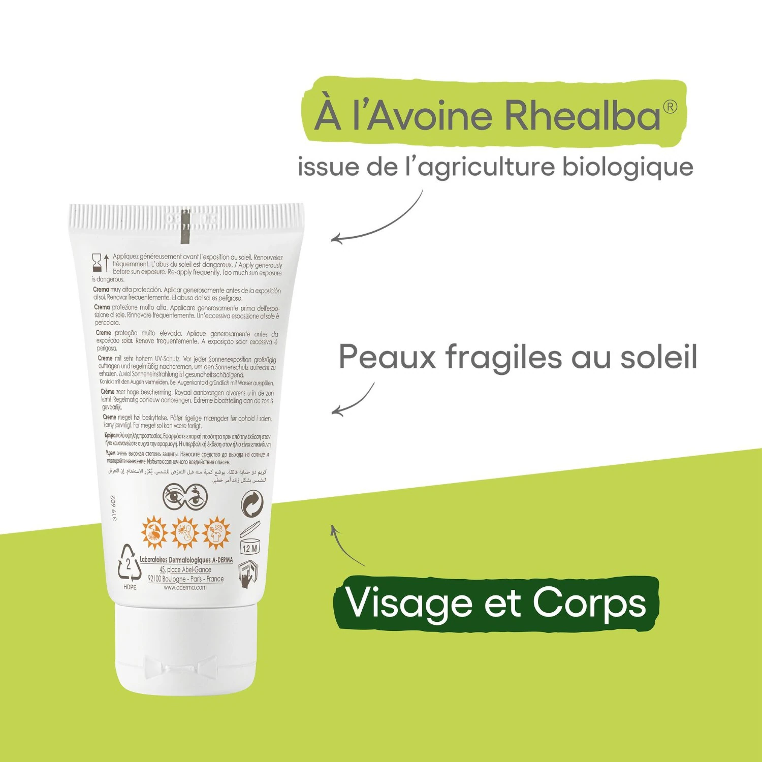 Αντηλιακό A-DERMA SPF50+