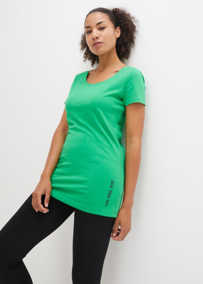 Sport-Longshirt mit Baumwolle (2er Pack)
