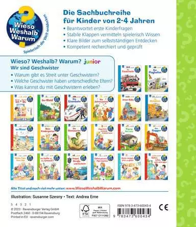 Ravensburger Wieso? Weshalb? Warum? junior, Band 29: Wir sind Geschwister