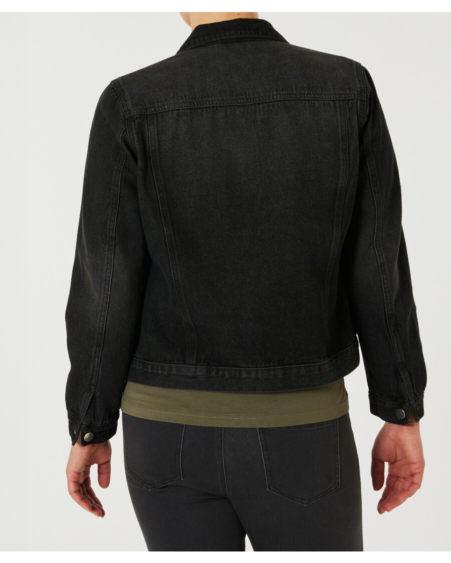 Schwarze Jeansjacke