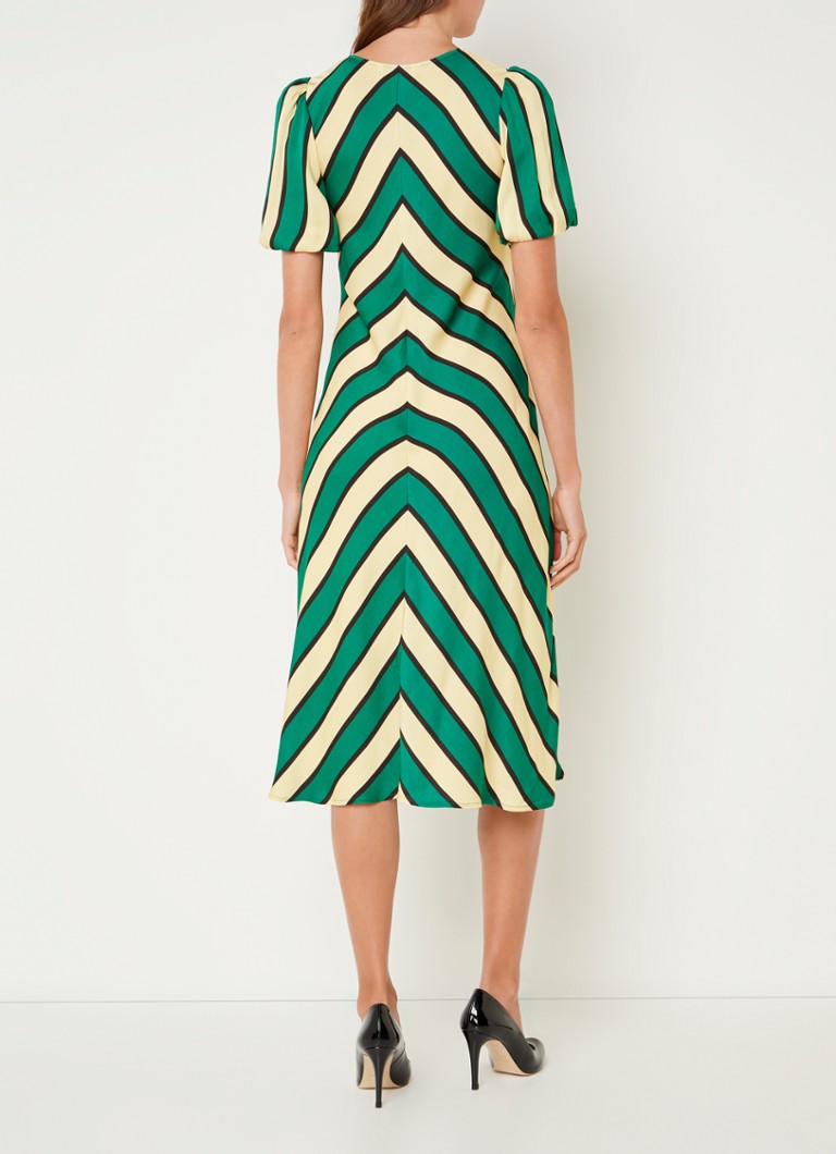 Vestido midi a rayas Meerim de LKBennett