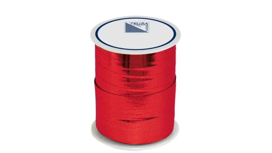 TRUBA Spiegelglanzband 10mm x 50m uni rot 50 m
