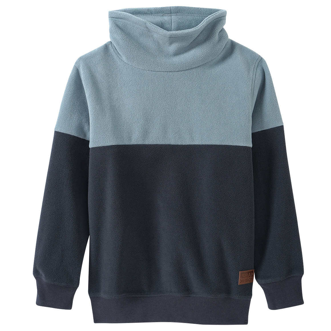 Jungen Fleeceshirt mit Farbteiler