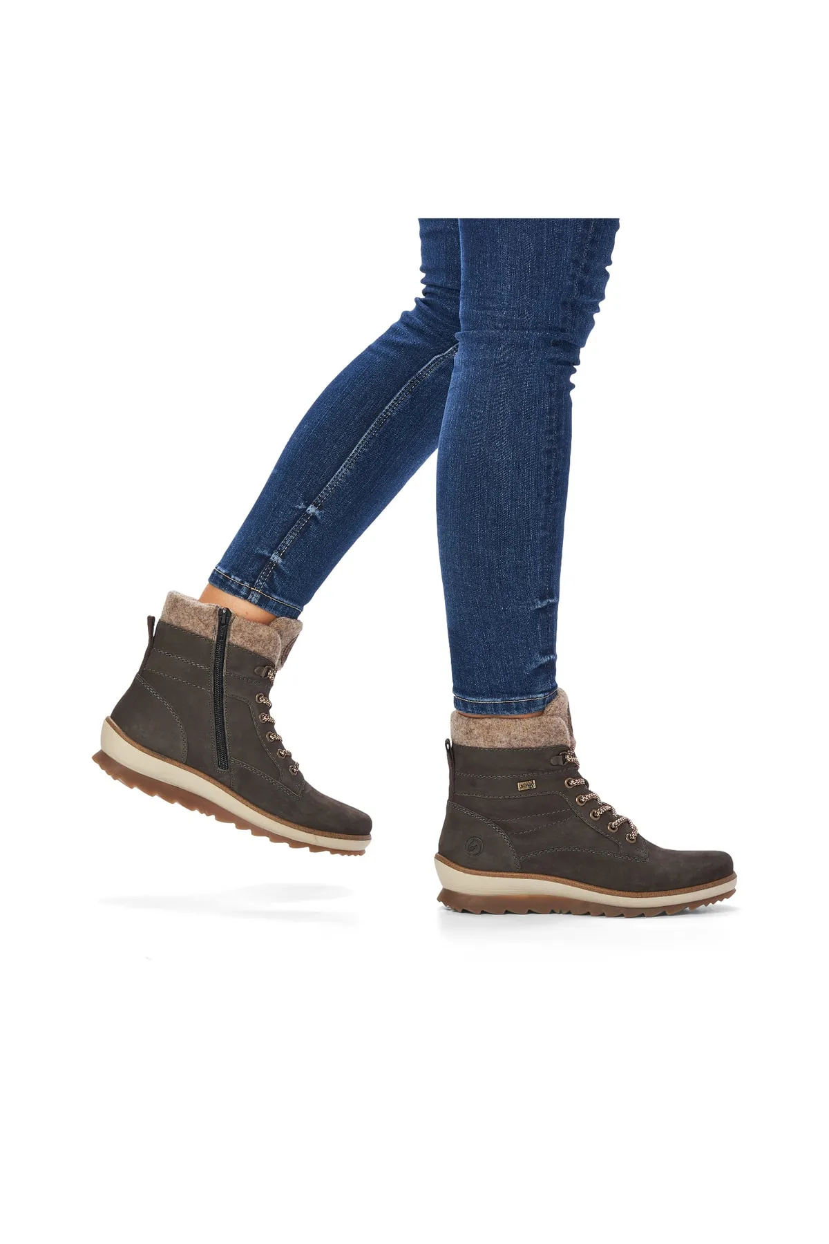 Remonte  Stiefelette - Grau - Flacher Absatz