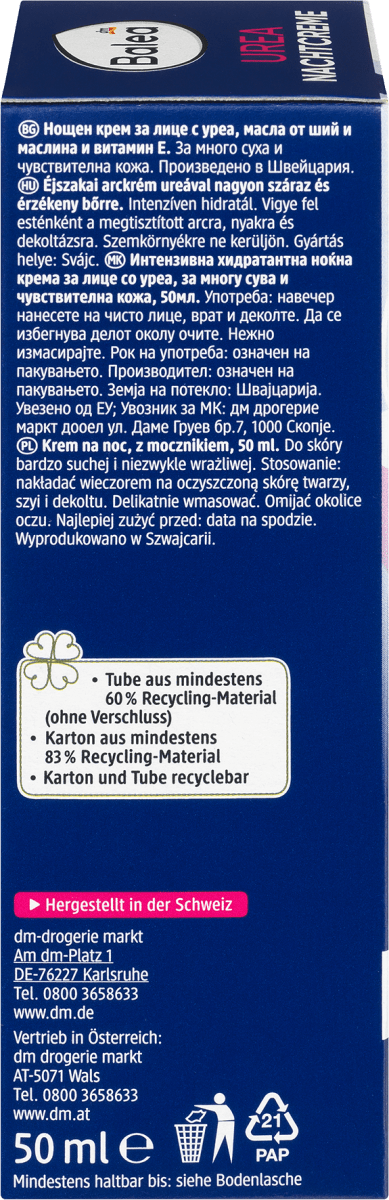 Nachtcreme 5% Urea, 50 ml