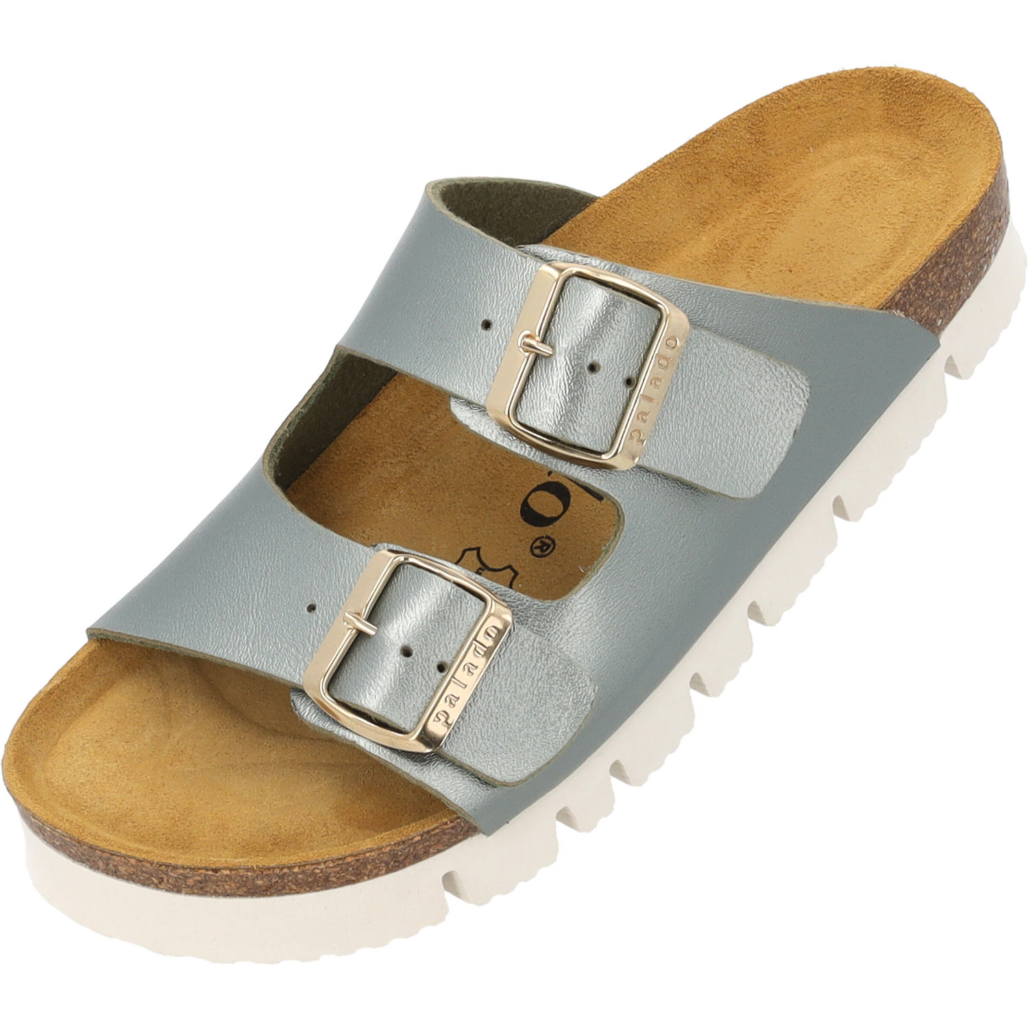 Palado Korfu PL Metallic, Pantoletten, Damen, Olive