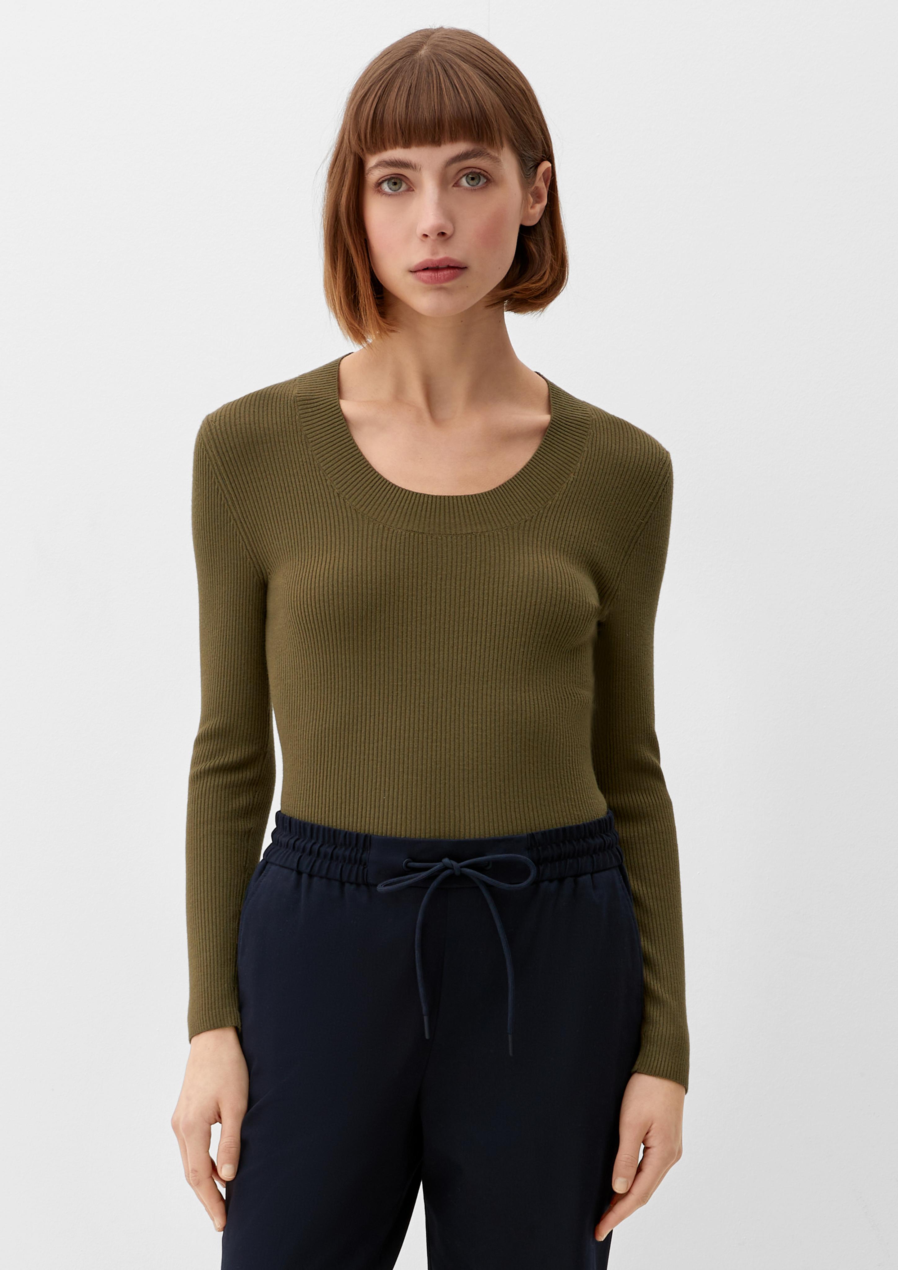 Strickpullover aus Viskosemix  2127036-77W9