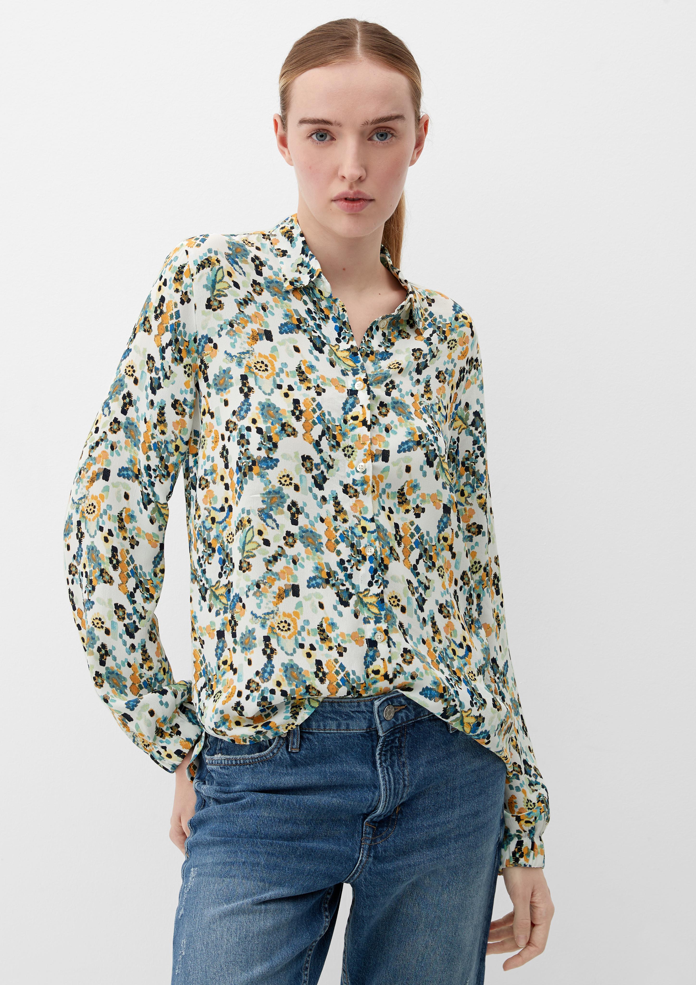 Viskosebluse mit Crêpestruktur  2128304-02A0
