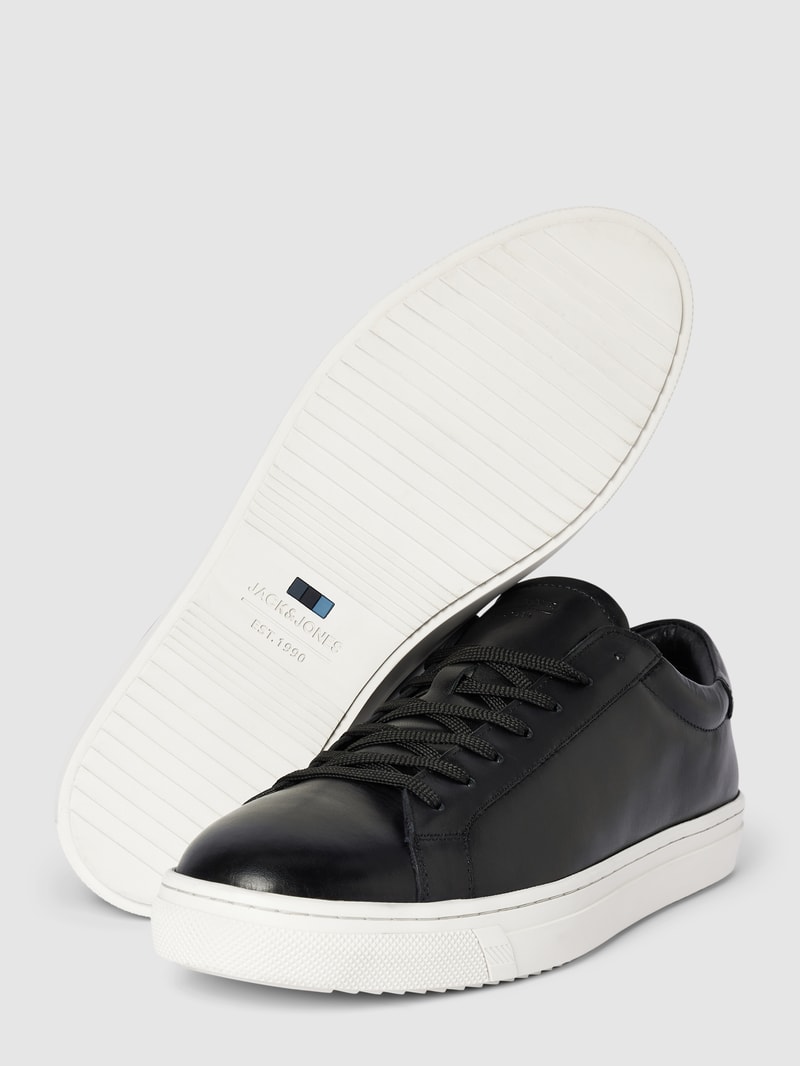 Sneaker aus Leder mit Label-Detail Modell 'RADCLIFFE' in schwarz