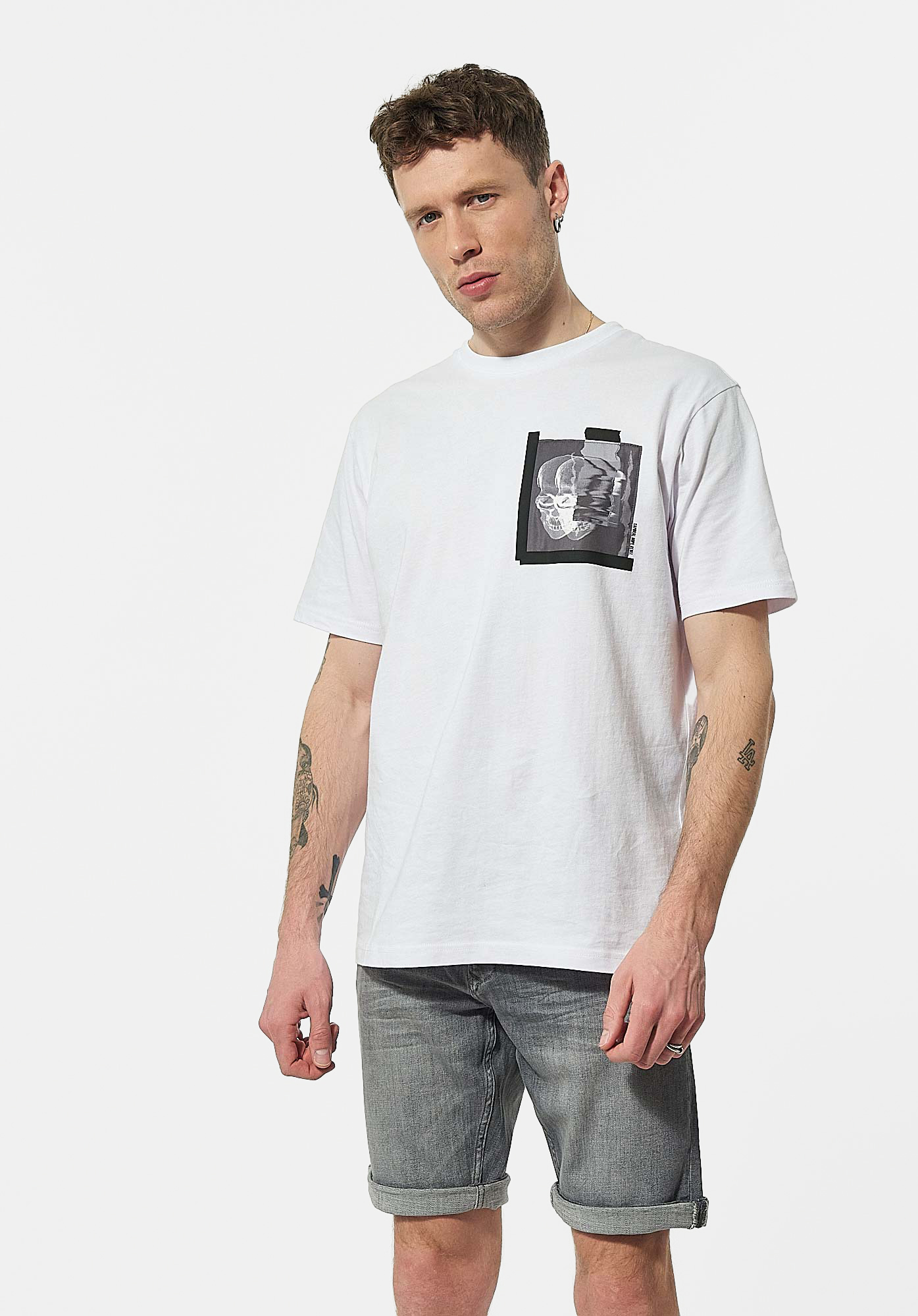 CAST   T-shirt blanc Homme en 100% coton bio