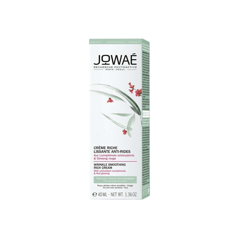 Jowae Crème riche lissante anti-rides 40ml auGinseng rouge Soin jour