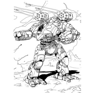 War Crow Prime Mech – 70 Tons - Recognition Guide II Clan Vol 07