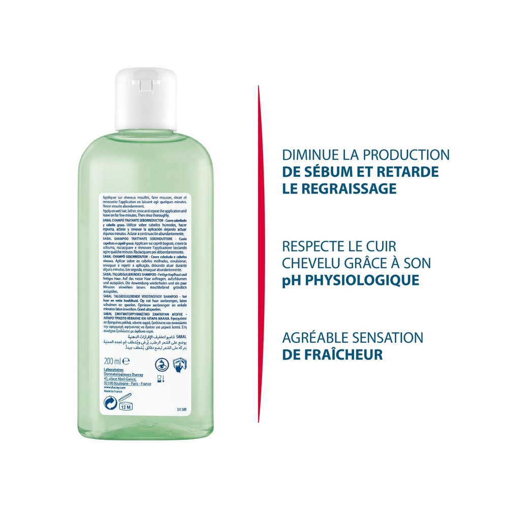 Ducray Sabal Shampooing 200 ml Shampooing